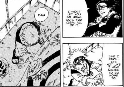 Iruka caring Naruto?