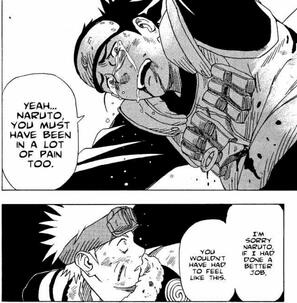 Iruka caring Naruto?